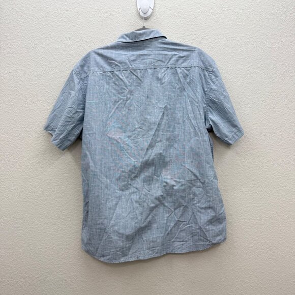 Kuhl Karib Blue Short Sleeve Performance Lightweight Button Shirt 7259 Mens XL - Picture 7 of 9